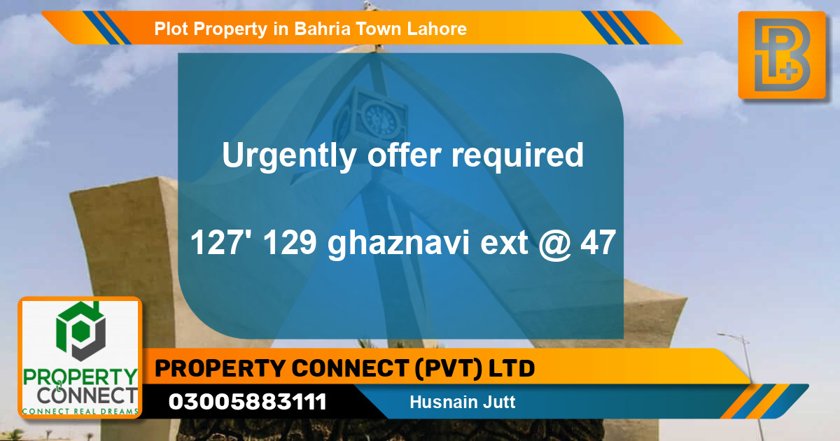 Residential Plot for Sale in Bahria Town, Lahore - (BP-52151)