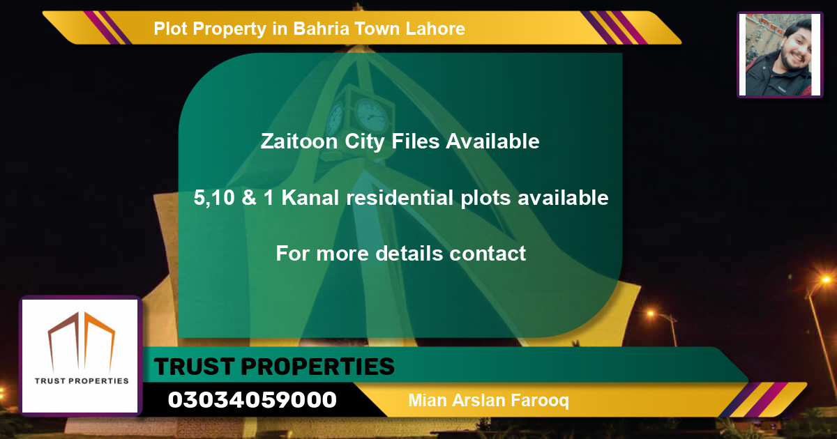 Residential Plot for Sale in Bahria Town, Lahore - (BP-52152)