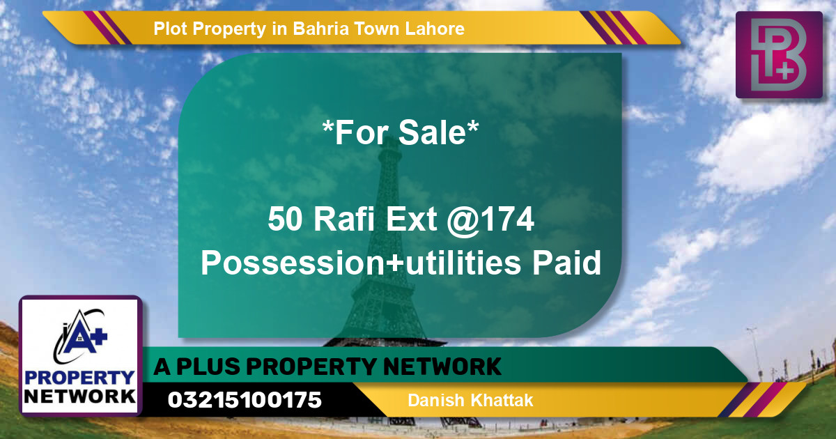 Residential Plot for Sale in Bahria Town, Lahore - (BP-52154)
