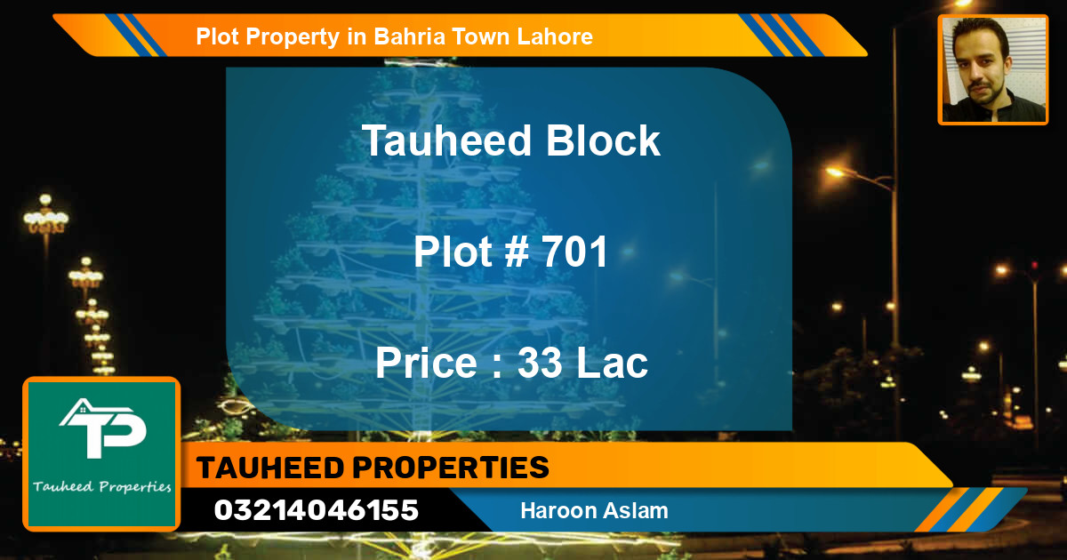 Residential Plot for Sale in Bahria Town, Lahore - (BP-52280)