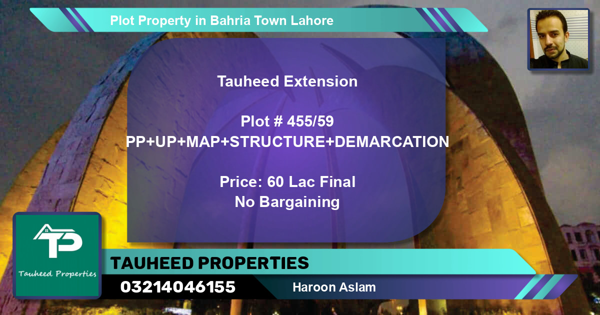 Residential Plot for Sale in Bahria Town, Lahore - (BP-52281)