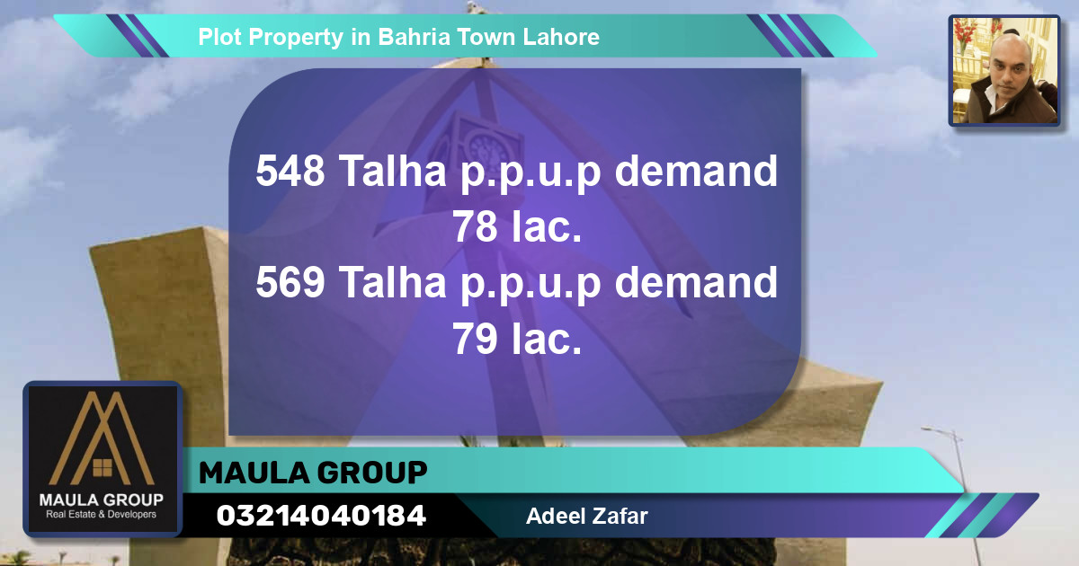 Residential Plot for Sale in Bahria Town, Lahore - (BP-52333)