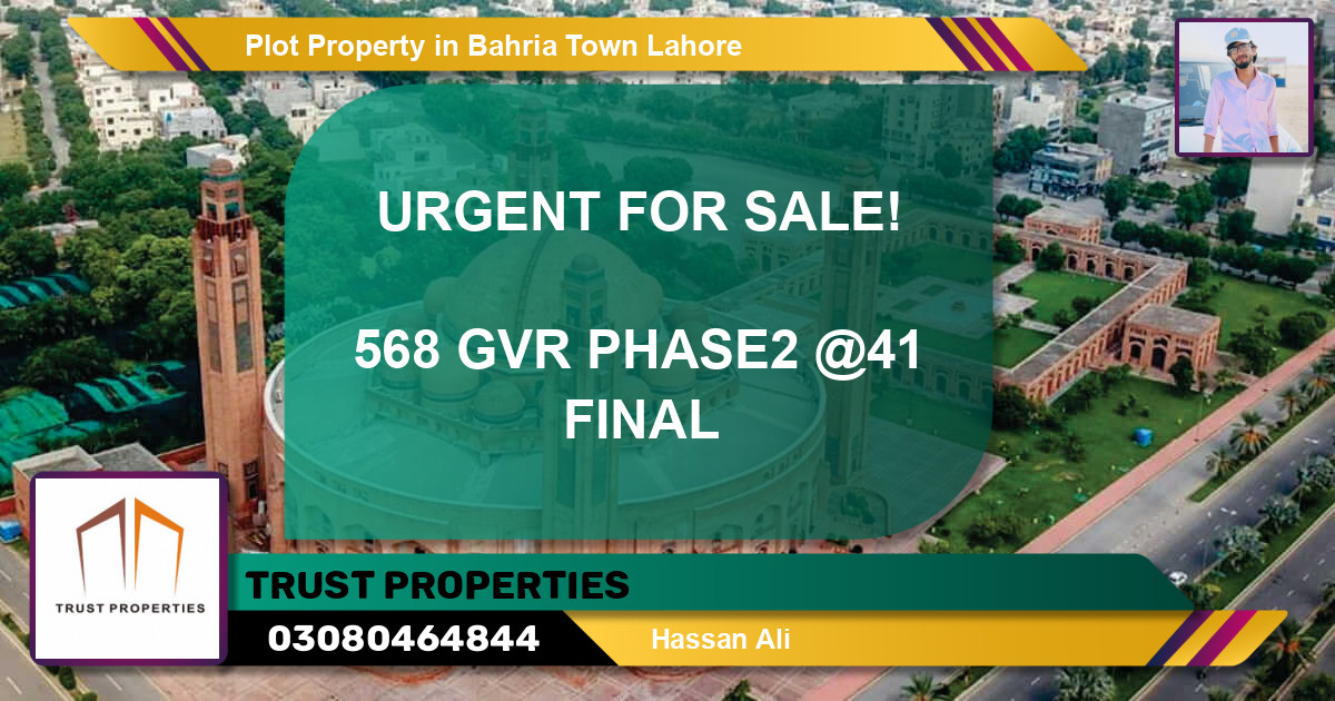 Residential Plot for Sale in Bahria Town, Lahore - (BP-52343)
