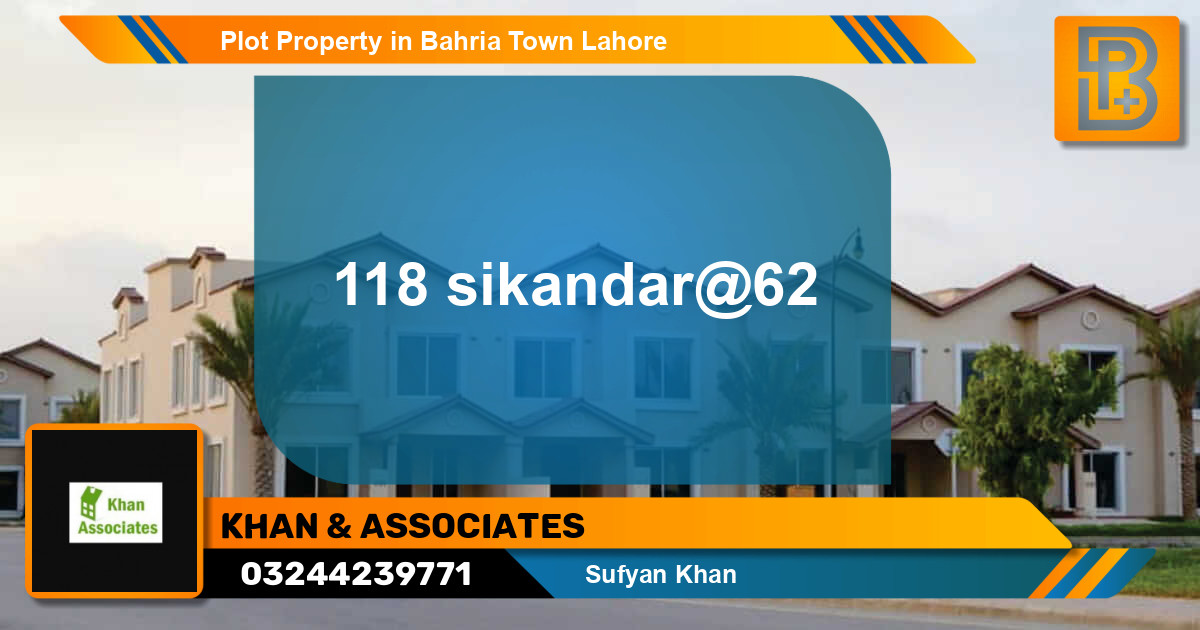 Residential Plot for Sale in Bahria Town, Lahore - (BP-52499)
