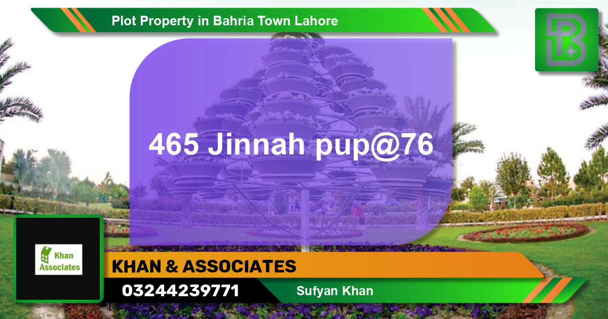 Residential Plot for Sale in Bahria Town, Lahore - (BP-52504)