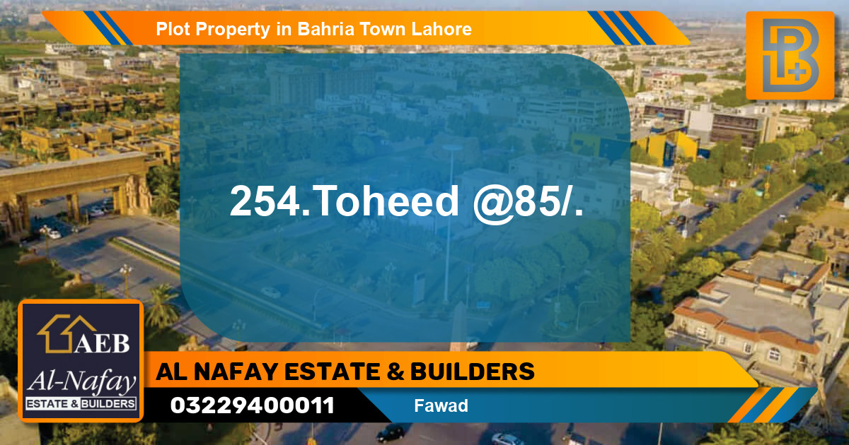 Residential Plot for Sale in Bahria Town, Lahore - (BP-52532)