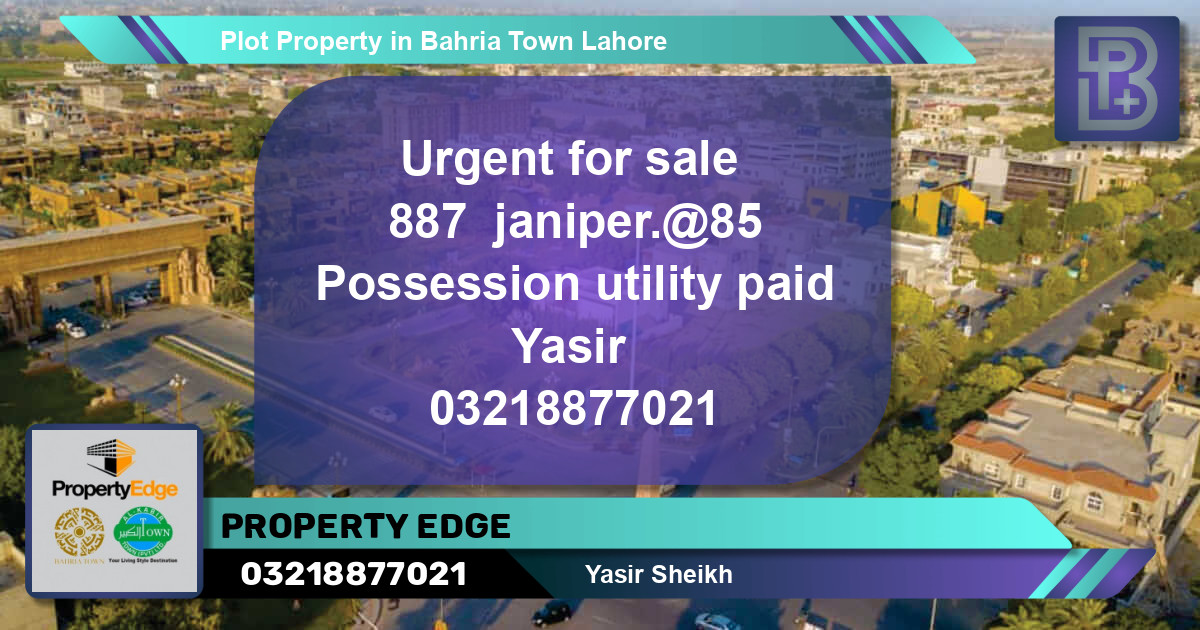 Residential Plot for Sale in Bahria Town, Lahore - (BP-52553)