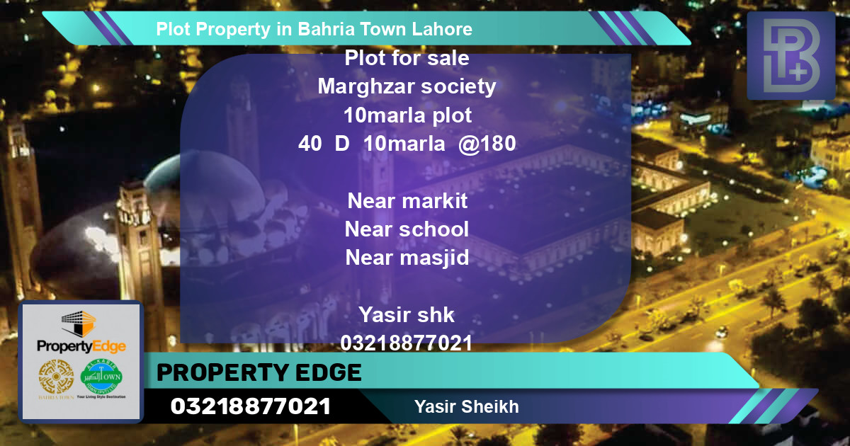 Residential Plot for Sale in Bahria Town, Lahore - (BP-52557)