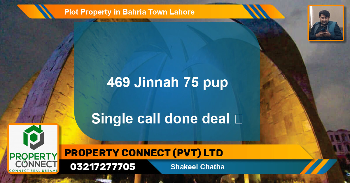 Residential Plot for Sale in Bahria Town, Lahore - (BP-52564)