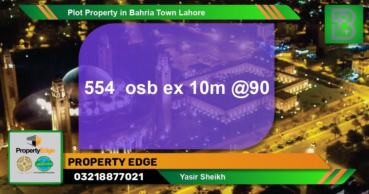 Residential Plot for Sale in Bahria Town, Lahore - (BP-52570)