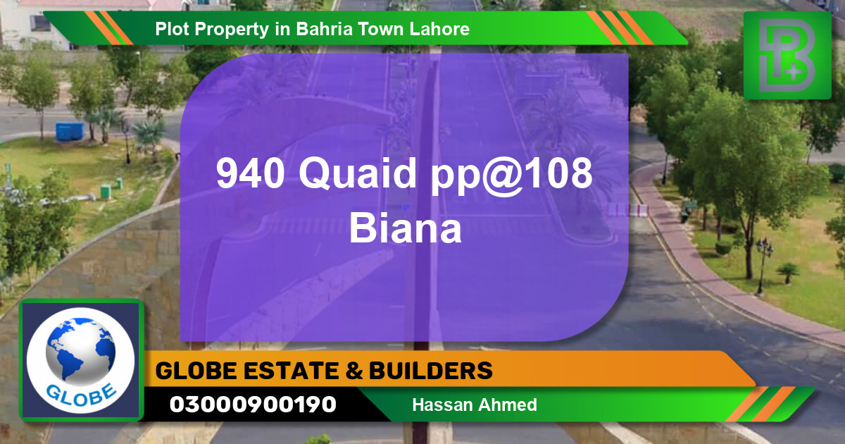 Residential Plot for Sale in Bahria Town, Lahore - (BP-52607)