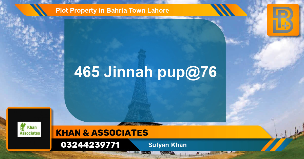Residential Plot for Sale in Bahria Town, Lahore - (BP-52649)
