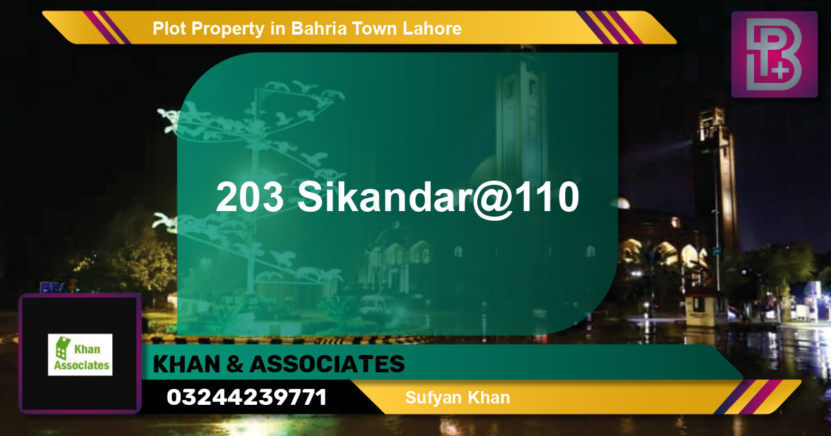 Residential Plot for Sale in Bahria Town, Lahore - (BP-52650)