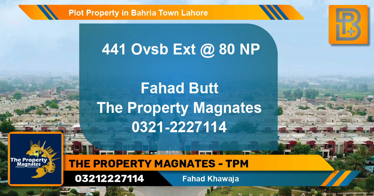Residential Plot for Sale in Bahria Town, Lahore - (BP-52658)