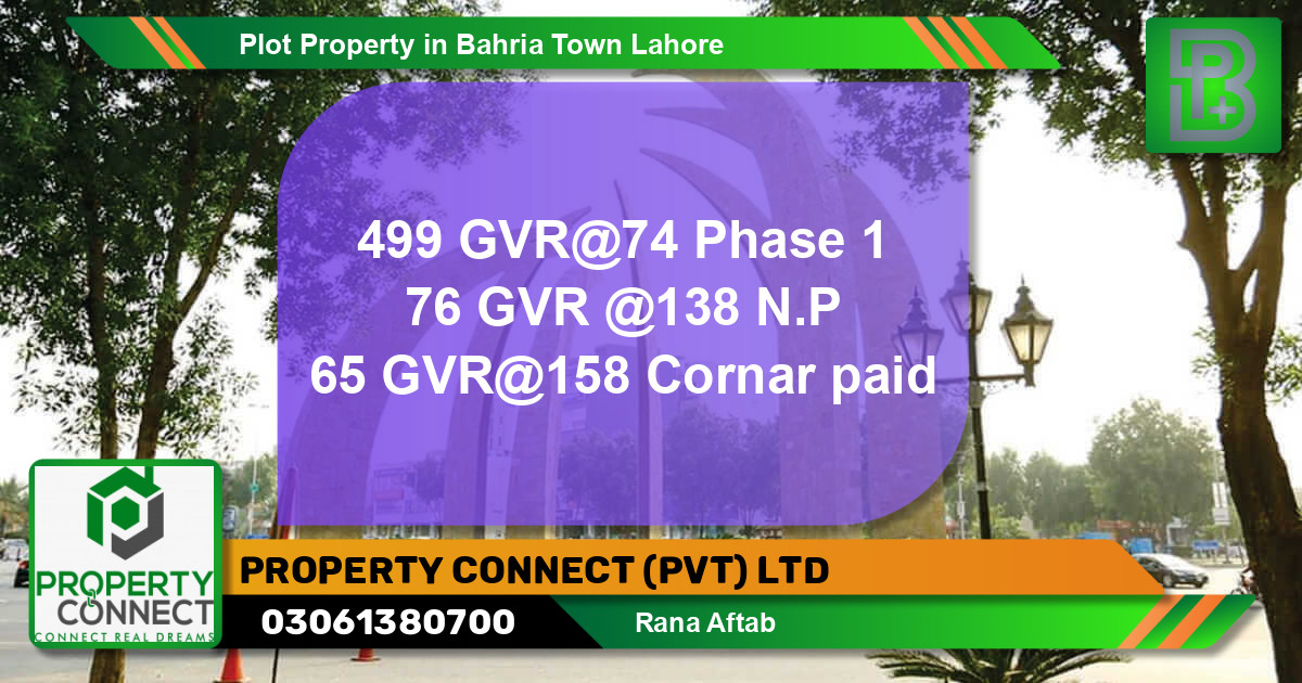 Residential Plot for Sale in Bahria Town, Lahore - (BP-52666)