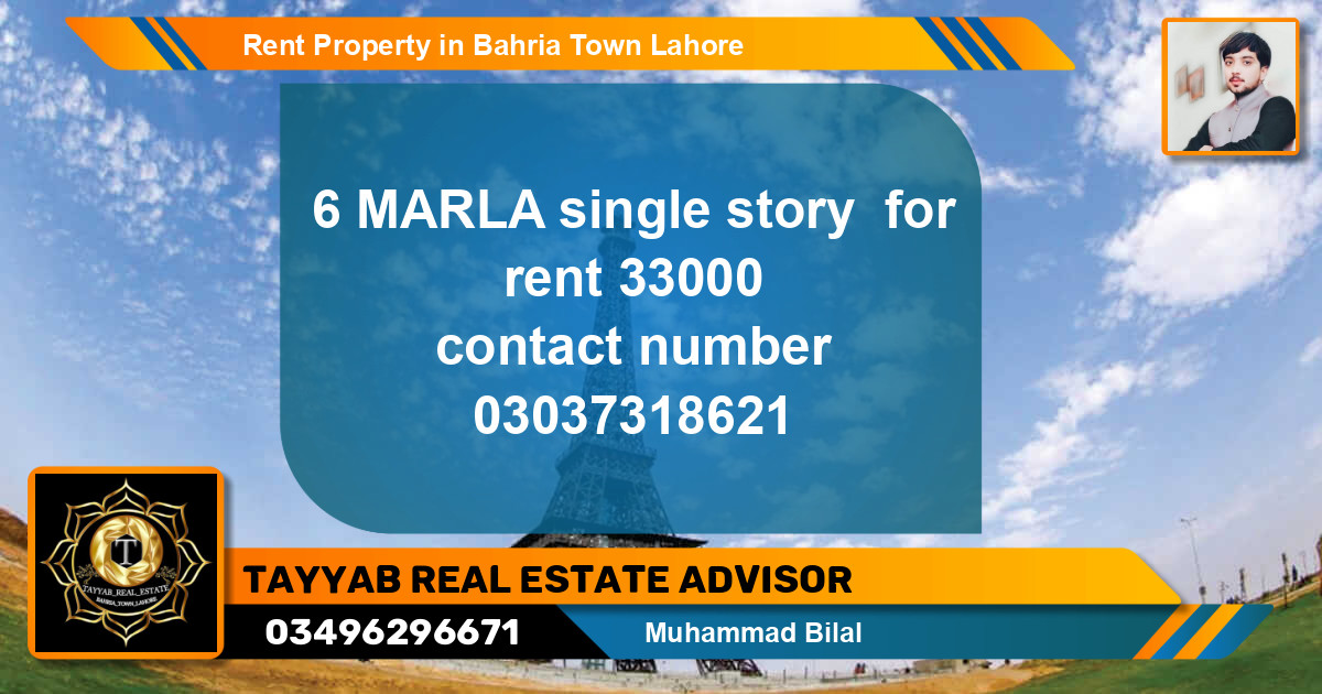 Residential Property for Rent in Bahria Town, Lahore - (BP-52743)