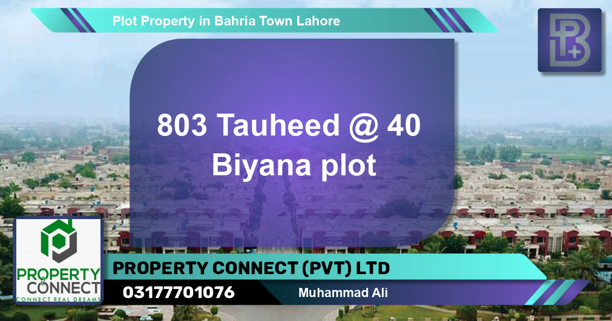 Residential Plot for Sale in Bahria Town, Lahore - (BP-52756)