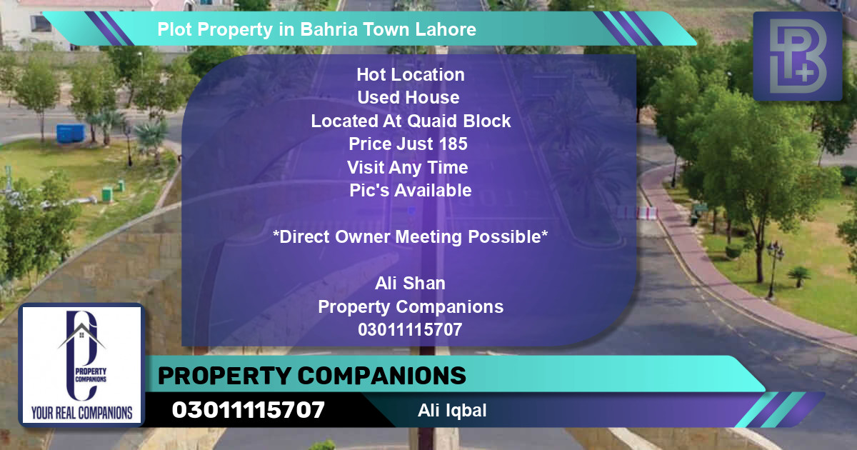 Residential Plot for Sale in Bahria Town, Lahore - (BP-52770)