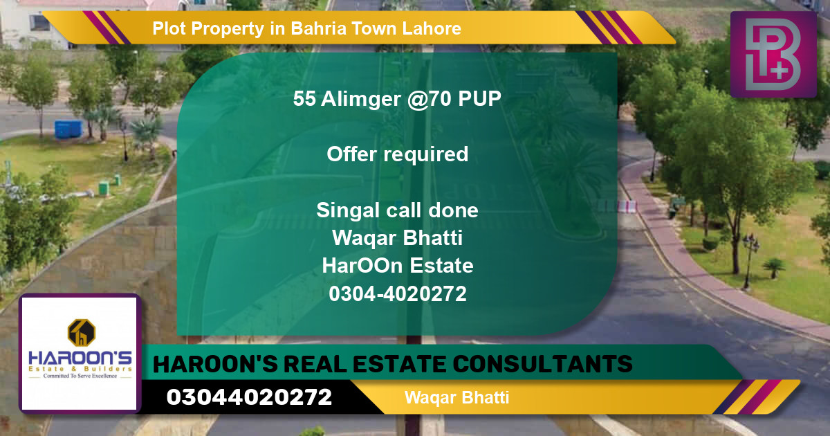 Residential Plot for Sale in Bahria Town, Lahore - (BP-52802)