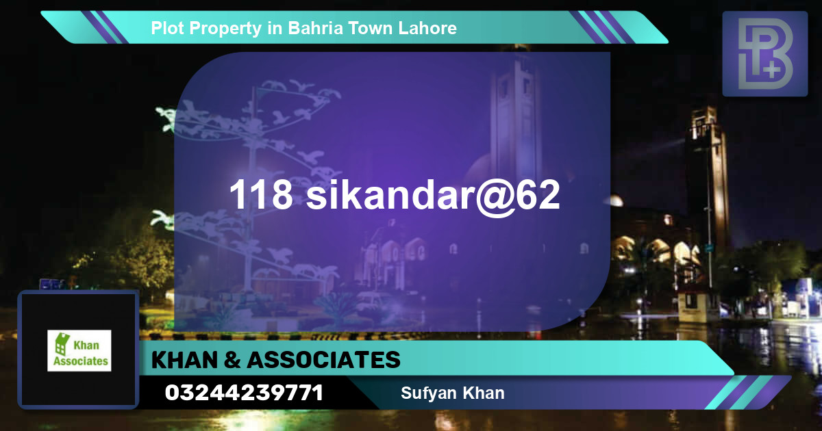 Residential Plot for Sale in Bahria Town, Lahore - (BP-52813)