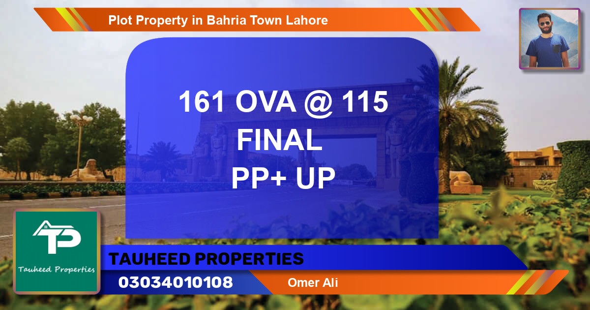 Residential Plot for Sale in Bahria Town, Lahore - (BP-52894)