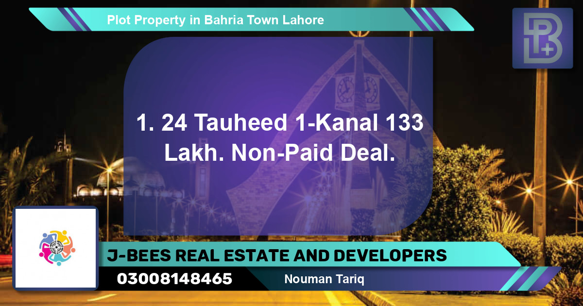 Residential Plot for Sale in Bahria Town, Lahore - (BP-52944)