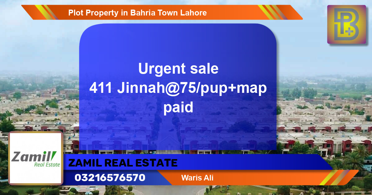 Residential Plot for Sale in Bahria Town, Lahore - (BP-52945)