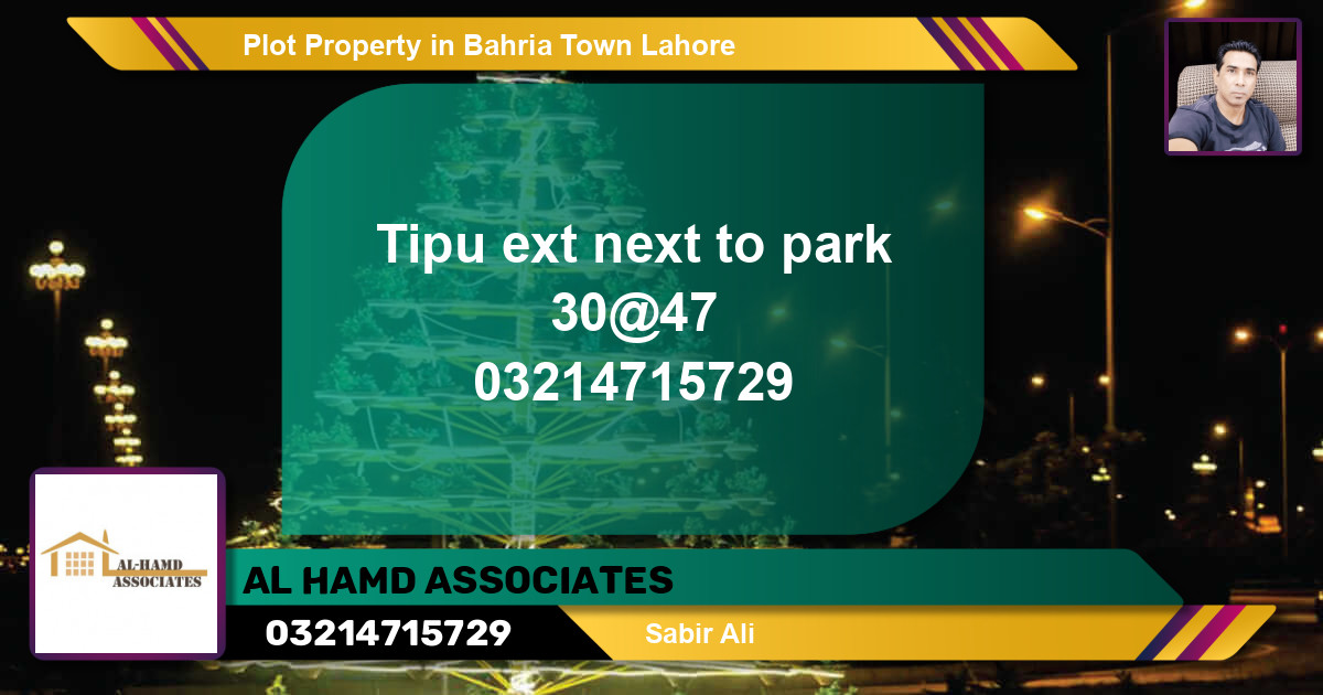 Residential Plot for Sale in Bahria Town, Lahore - (BP-52979)