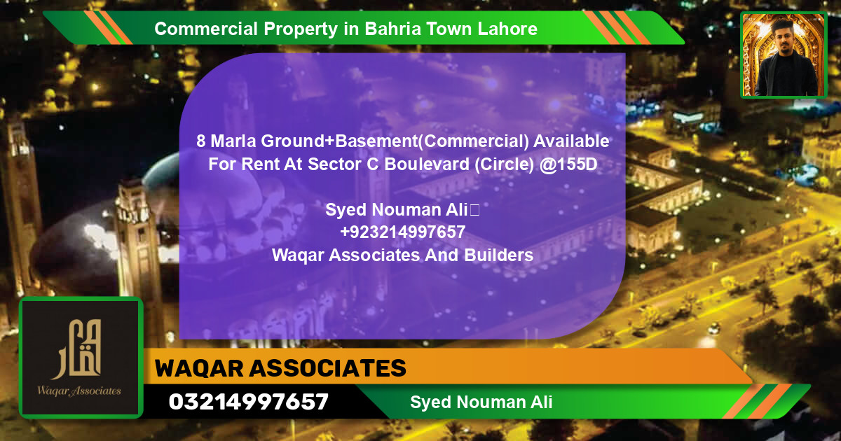 Commercial Property for Rent in Bahria Town, Lahore - (BP-52993)