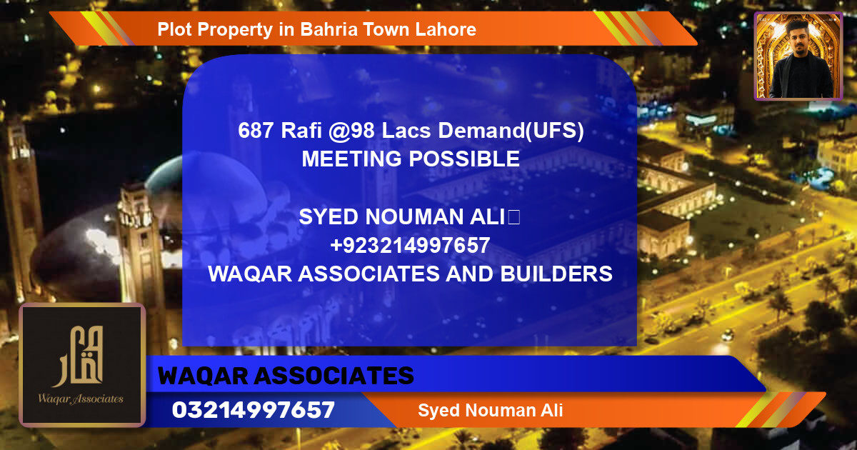 Residential Plot for Sale in Bahria Town, Lahore - (BP-52995)