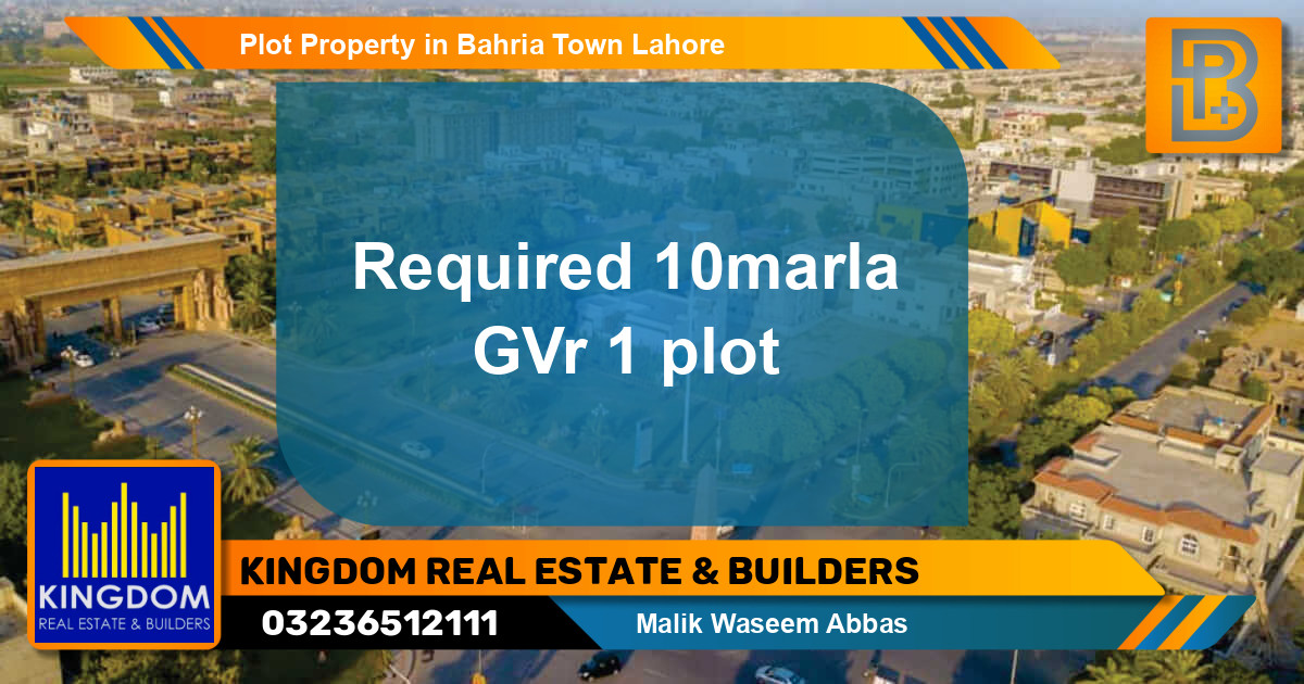 Residential Plot for Sale in Bahria Town, Lahore - (BP-52996)