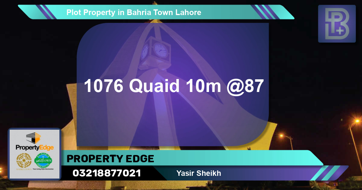 Residential Plot for Sale in Bahria Town, Lahore - (BP-53046)