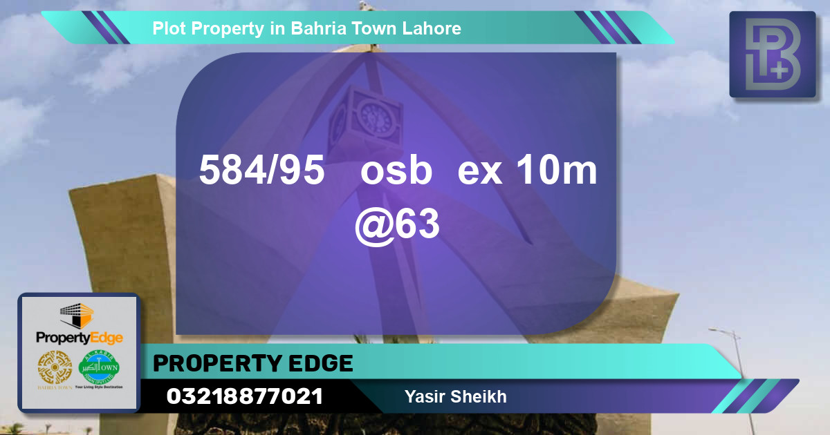 Residential Plot for Sale in Bahria Town, Lahore - (BP-53063)