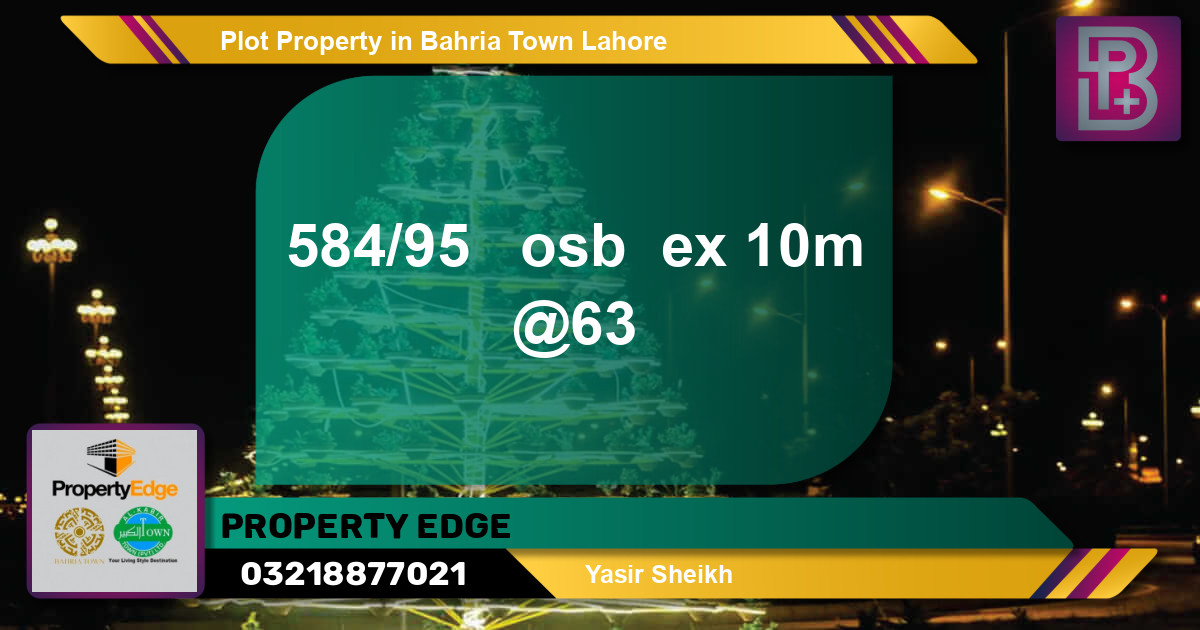 Residential Plot for Sale in Bahria Town, Lahore - (BP-53064)