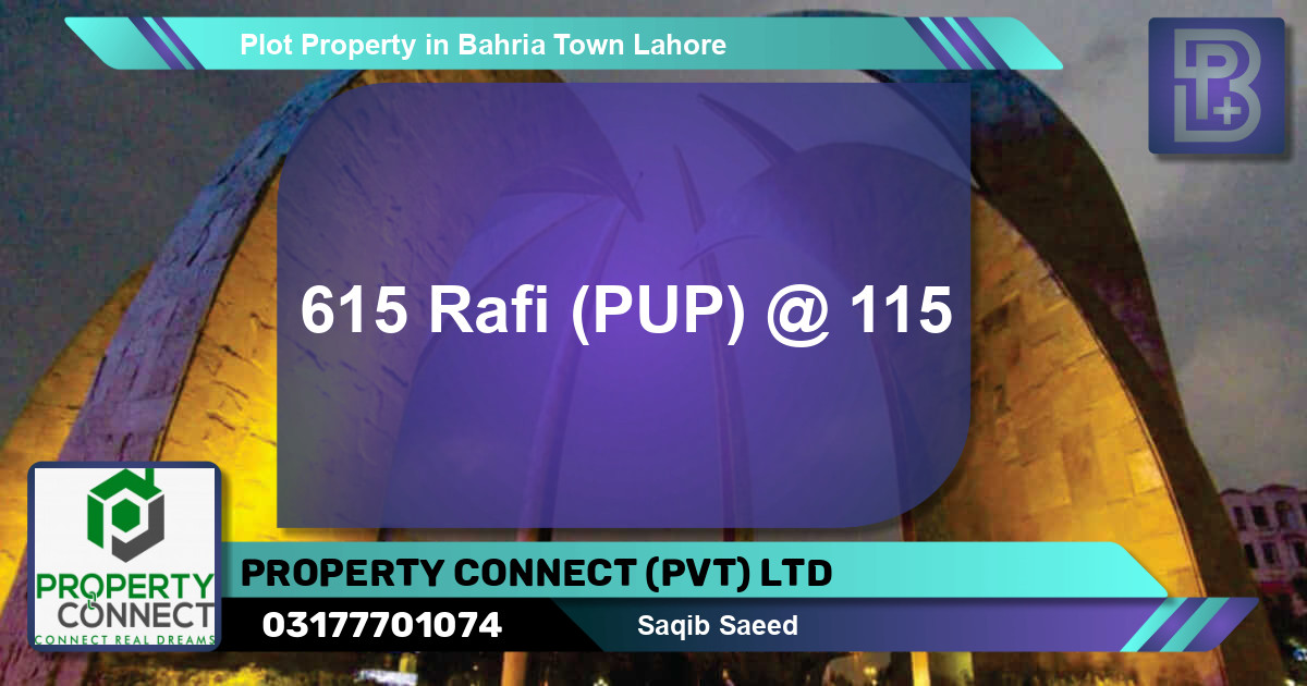 Residential Plot for Sale in Bahria Town, Lahore - (BP-53087)
