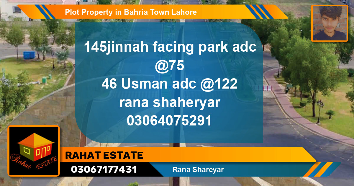 Residential Plot for Sale in Bahria Town, Lahore - (BP-53090)