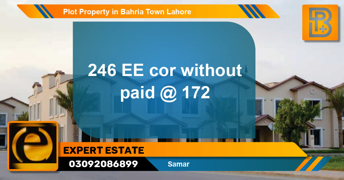 Residential Plot for Sale in Bahria Town, Lahore - (BP-53098)