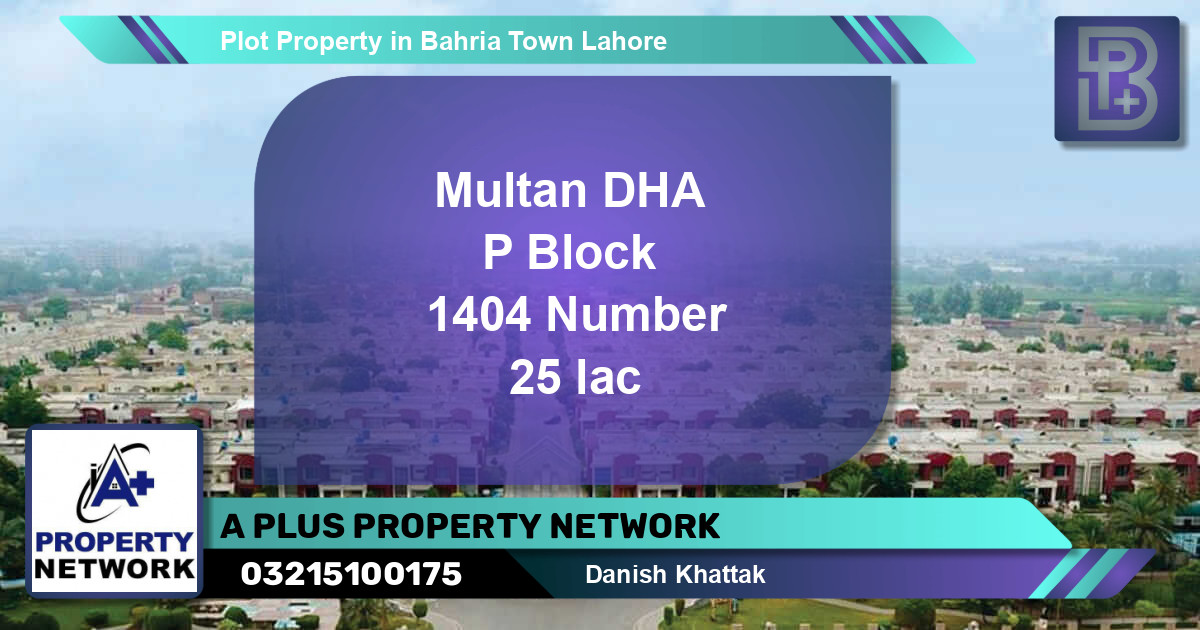 Residential Plot for Sale in Bahria Town, Lahore - (BP-53147)