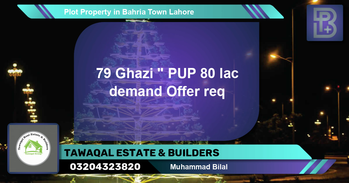 Residential Plot for Sale in Bahria Town, Lahore - (BP-53193)