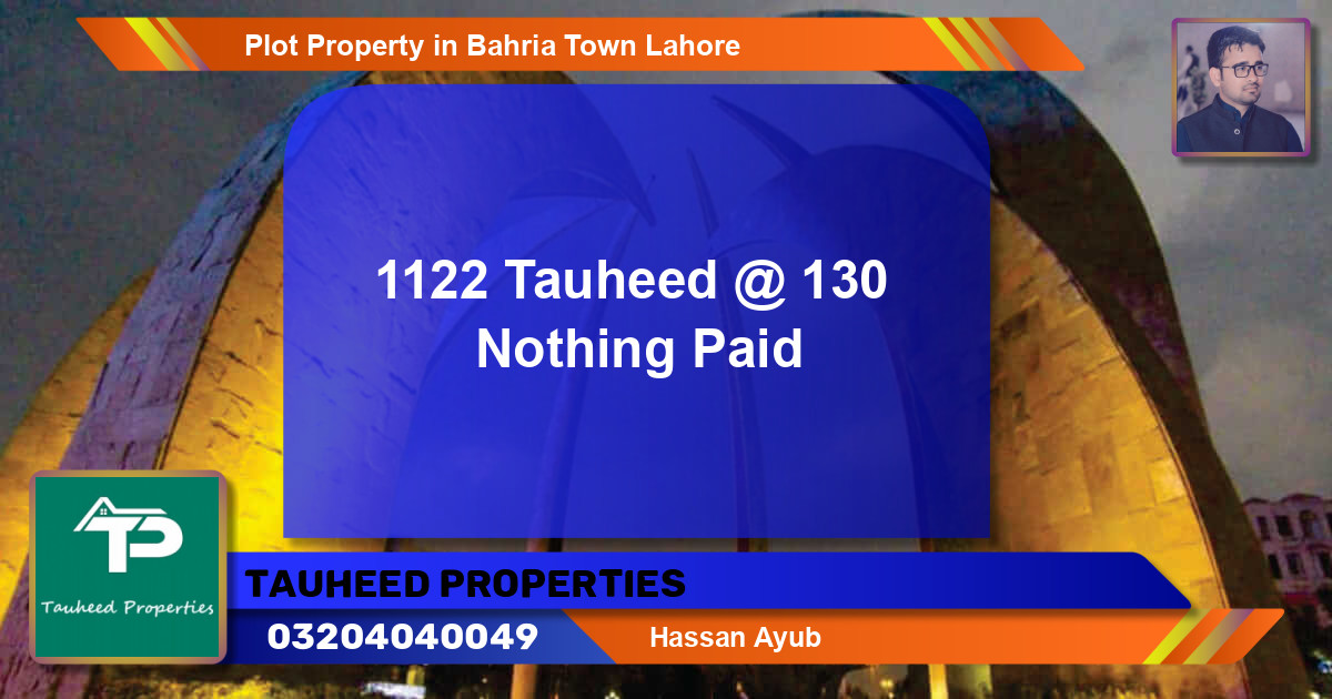 Residential Plot for Sale in Bahria Town, Lahore - (BP-53195)