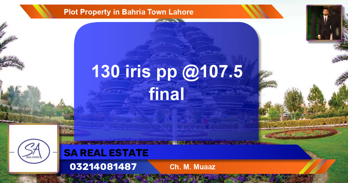 Residential Plot for Sale in Bahria Town, Lahore - (BP-53198)