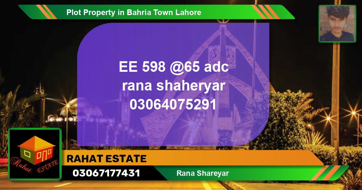 Residential Plot for Sale in Bahria Town, Lahore - (BP-53225)