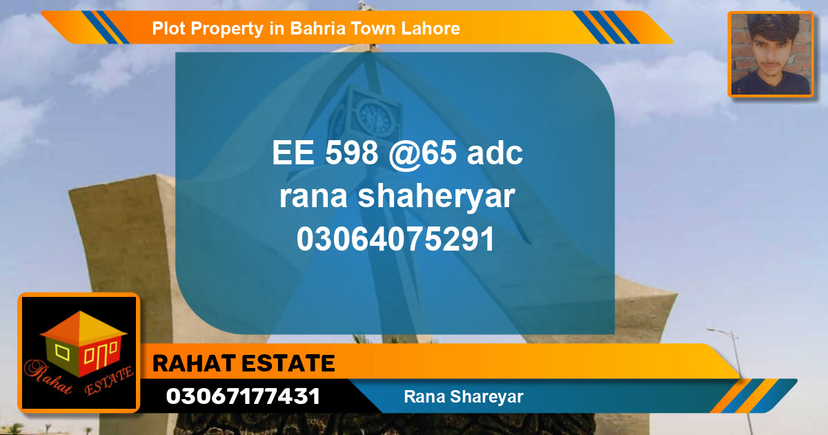 Residential Plot for Sale in Bahria Town, Lahore - (BP-53226)