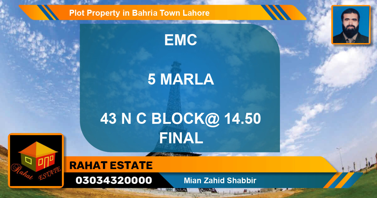 Residential Plot for Sale in Bahria Town, Lahore - (BP-53230)