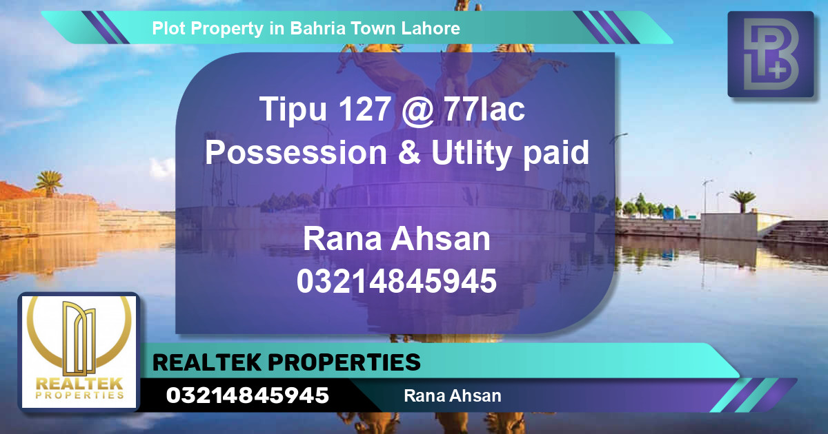 Residential Plot for Sale in Bahria Town, Lahore - (BP-53259)