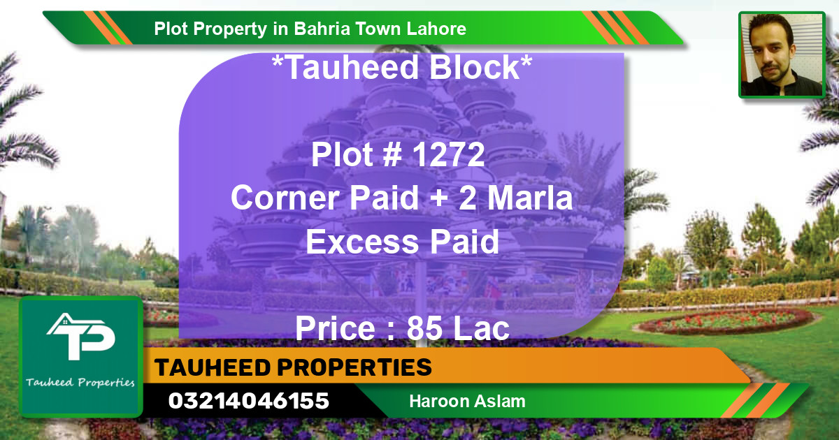 Residential Plot for Sale in Bahria Town, Lahore - (BP-53268)