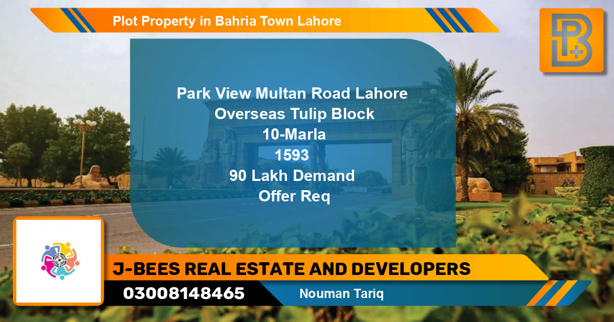 Residential Plot for Sale in Bahria Town, Lahore - (BP-53272)