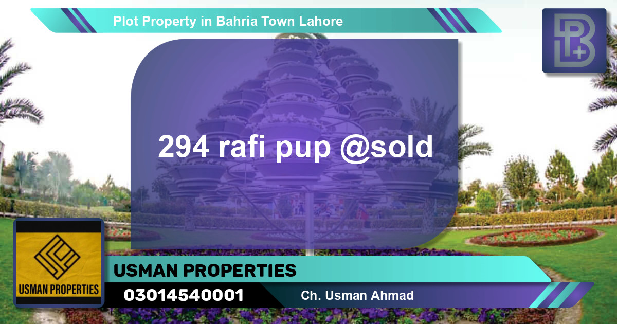 Residential Plot for Sale in Bahria Town, Lahore - (BP-53279)