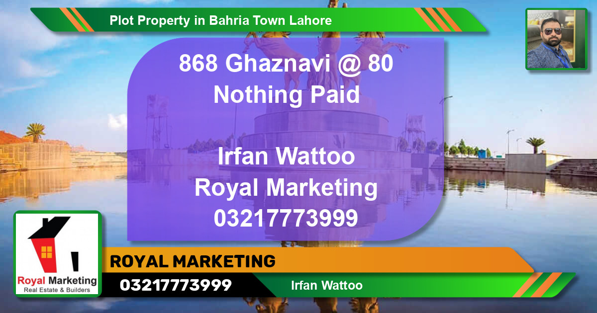 Residential Plot for Sale in Bahria Town, Lahore - (BP-53295)