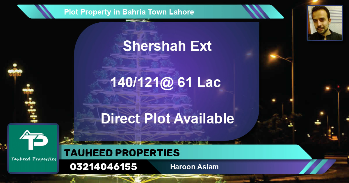 Residential Plot for Sale in Bahria Town, Lahore - (BP-53394)